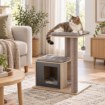Chomik Когтеточка Для Кошки С Домиком 56 x 40 x 63 см, Коричневая, PET8689 - Home Club, изображение 6