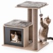 Chomik Когтеточка Для Кошки С Домиком 56 x 40 x 63 см, Коричневая, PET8689 - Home Club, изображение 11
