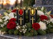 Chomik Свічка Led 5,4 × 12 см, чорно-золота, з хрестом, полум’я червоне / жовте, LED8894 - Home Club, Зображення 9