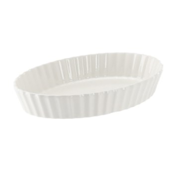BackHome Living Овальна Фарфорова Тарілка 25,5 × 16,5 × 4,5 См, CAI0439 - Home Club