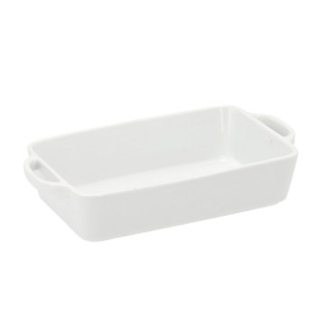 BackHome Living Порцелянова посудина з ручками 25 × 15 × 5 см, CAI0392 - Home Club