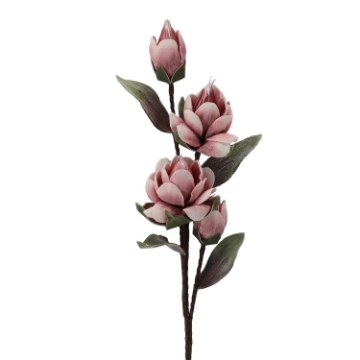 Garden Line Декоративный цветок — Роза, 4 бутона, 90 см, розовый, TER3020 - Home Club