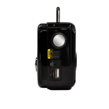 Chomik Радіо Retro На Сонячних Батареях З Bluetooth та Повербанком 2000 ма·год, Чорне, RSC5459 - Home Club
