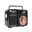 Chomik Радіо Retro На Сонячних Батареях З Bluetooth та Повербанком 2000 ма·год, Чорне, RSC5459 - Home Club, Зображення 6