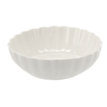 BackHome Living Кругла Фарфорова Салатниця 25,5 × 8 См, CAI0941 - Home Club