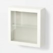 Комбінація настінних шаф, білий, Sindvik біле прозоре скло, 60x22x64 см