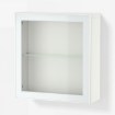 Веб-сайт, белый Glassvik, белый цвет, светло-зеленый бесцветное стекло, 60 x 22 x 64 см