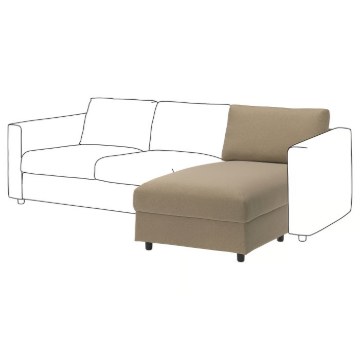 ІКЕА Секція лежанка VIMLE ВІМЛЕ, 096.312.83 - Home Club