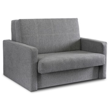 Mebel Elite Двухместное кресло-кровать Milan 2, серого цвета, PPHUE.MAJA2/POLARIS19/FW - Home Club