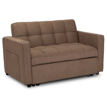 Mebel Elite Раскладной кресло-кровать Aster для сна, коричневого цвета, ME.ASTER/BR/T/SOF - Home Club