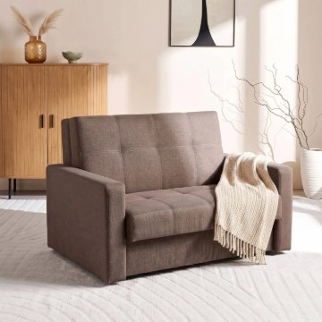 Mebel Elite Двухместное кресло-кровать Milan 2, бежевого цвета, PPHUE.MAJA2/POLARIS4/FW - Home Club