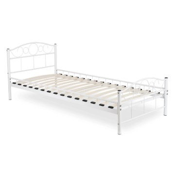 Mebel Elite Металеве ліжко Griffin 90x200, біле, ME.GRIFFIN/90/B/LOZ - Home Club