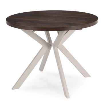 Mebel Elite Розкладний стіл Lukas 100–250 см, горіх/кашмір, ME.LUKAS/O/KASZ/S - Home Club