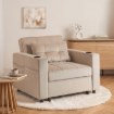 Mebel Elite Раскладной кресло Solor, бежевый, из вельвета, ME.SOLOR/BZ/CZ/SZTR/FW - Home Club, изображение 2