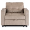 Mebel Elite Раскладной кресло Solor, бежевый, из вельвета, ME.SOLOR/BZ/CZ/SZTR/FW - Home Club, изображение 3