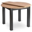 Mebel Elite Комплект: стіл Harry 102–142 см, дуб Craft/чорний, та 4 стільці Peru, бежеві, W.HARRY/DC/CZ/S/PERU/BZ/V/Z4/K - Home Club, Зображення 6