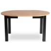 Mebel Elite Комплект: стіл Harry 102–142 см, дуб Craft/чорний, та 4 стільці Peru, бежеві, W.HARRY/DC/CZ/S/PERU/BZ/V/Z4/K - Home Club, Зображення 9