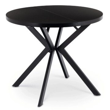 Mebel Elite Стіл Dorian, розкладний, 80–160 см, чорний, ME.DORIAN/CZ/S - Home Club