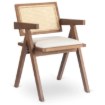 Деревянный стул MADERA 2, орех/бежевый, ажурный, классический, ретро