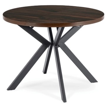 Mebel Elite Стіл Lukas, розкладний, 100–250 см, горіх/чорний, ME.LUKAS/O/CZ/S - Home Club