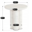 Mebel Elite Столик Brok 46 см, кремовый/бежевый, современный, ME.BROK/KR-BZ/MGO/L - Home Club, изображение 6