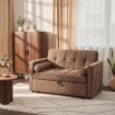 Mebel Elite Раскладной кресло Corra для сна, коричневое, из ткани «букле», ME.CORRA/BR/TB/SOF - Home Club, изображение 2