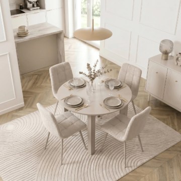 Mebel Elite Стіл Harry, розкладний, 92–132 см, колір «Кашмір», ME.HARRY/92-130/KASZ/S - Home Club