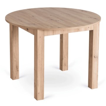 Mebel Elite Стіл Harry, розкладний, 102–142 см, дуб Artisan, W.HARRY/DA/S - Home Club