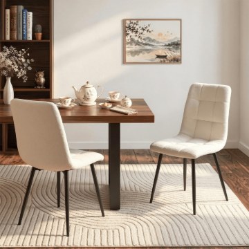Mebel Elite Стул Passo кремового цвета из ткани «букле», ME.PASSO/KR/CZ/TB/K - Home Club