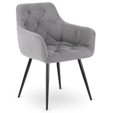 Mebel Elite Стул Modesto, серый, ME.MODESTO/P/CZ/T/K - Home Club