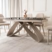 Mebel Elite Комплект: стіл Luigi 160–240 см, білий мармур/кашемір, та 4 стільці Torino кремового кольору, LUIGI/B/KASZ/S160-240/TORINO/KR/KASZ/T/Z4/K - Home Club, Зображення 7