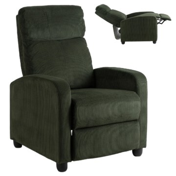 Mebel Elite Розкладне крісло Danny, зелене, з вельветової тканини, ME.DANNY/Z/SZTR/FW - Home Club