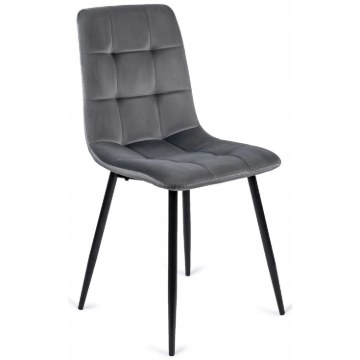 Mebel Elite Стул Peru, серый, велюровый, ME.PERU/P/V/K - Home Club