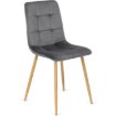 Mebel Elite Комплект: стіл Harry (102–142 см) з дуба Artisan та 4 стільці Fredy сірого кольору, W.HARRY/DA/S/FREDY/P/D/V/Z4/K - Home Club, Зображення 11