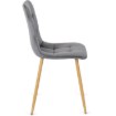 Mebel Elite Комплект: стіл Harry (102–142 см) з дуба Artisan та 4 стільці Fredy сірого кольору, W.HARRY/DA/S/FREDY/P/D/V/Z4/K - Home Club, Зображення 13