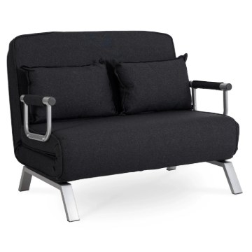 Mebel Elite Двухместное раскладное кресло Bart 2, чёрного цвета, ME.BART2/CZ/T/FW - Home Club