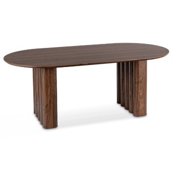 Mebel Elite Стіл Dario, овальний, 200 см, горіх, ME.DARIO/O/S - Home Club