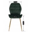 Mebel Elite Стул Lucky, зеленый, велюровый, ME.LUCKY/Z/ZL/V/K - Home Club, изображение 9