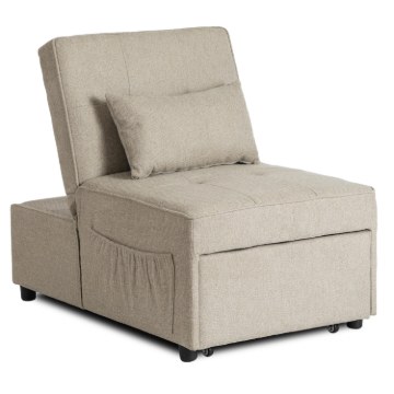 Mebel Elite Розкладне крісло Iberis 67 см для сну, бежеве, ME.IBERIS/BZ/T/FW67 - Home Club