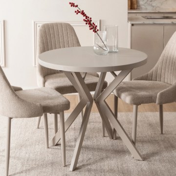 Mebel Elite Стіл Dorian, розкладний, 80–160 см, колір «Кашмір», ME.DORIAN/KASZ/S - Home Club