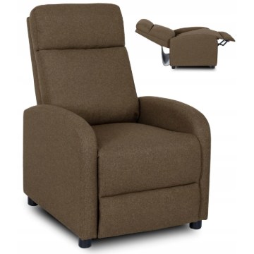 Mebel Elite Розкладне крісло Danny, коричневе, ME.DANNY2/BR/T/FW - Home Club