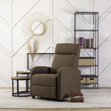 Mebel Elite Розкладне крісло Danny, коричневе, ME.DANNY2/BR/T/FW - Home Club