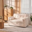 Mebel Elite Раскладной диван Corra для сна, бежевый, из ткани «букле», ME.CORRA/BZ/TB/SOF - Home Club, изображение 2