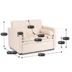 Mebel Elite Раскладной диван Corra для сна, бежевый, из ткани «букле», ME.CORRA/BZ/TB/SOF - Home Club, изображение 7