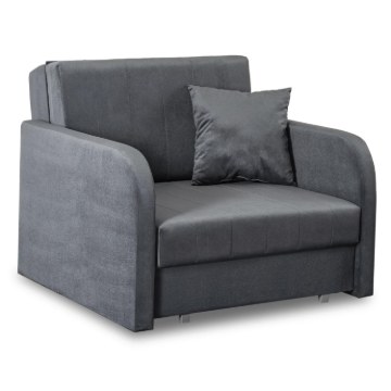 Mebel Elite Одномісне крісло для сну Vero, сіре, PPHUE.BASIA1/PAROS6/FW - Home Club