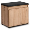 Mebel Elite Шафа для взуття Venorna 60 см, дуб Artisan/графіт, W.VENORNA/90/DA/SZAFK - Home Club