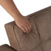 Mebel Elite Раскладной кресло-кровать Corra для сна, коричневого цвета, ME.CORRA/BR/T/SOF - Home Club, изображение 13