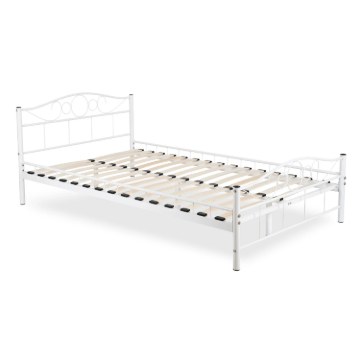 Mebel Elite Металеве ліжко Griffin 120x200, біле, ME.GRIFFIN/120/B/LOZ - Home Club