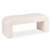 Mebel Elite Мягкая пуфика Delino кремового цвета из ткани «букле», ME.DELINO/KR/TB/FW - Home Club