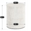 Mebel Elite Столик Tiall 38 см, кремовый/бежевый, современный, ME.TIALL/KR-BZ/MGO/L - Home Club, изображение 7